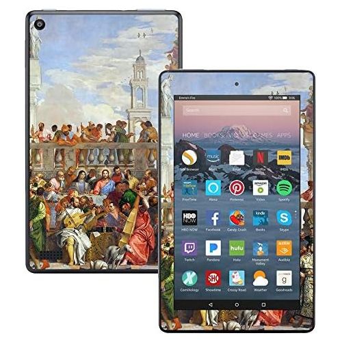  MightySkins Skin Compatible with Amazon Kindle Fire 7 (2017) - Wedding at Cana | Protective, Durable, and Unique Vinyl Decal wrap Cover | Easy to Apply, Remove, and Change Styles |