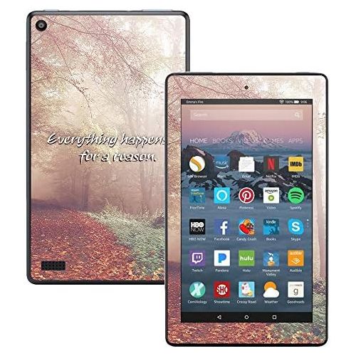  MightySkins Skin Compatible with Amazon Kindle Fire 7 (2017) - Happens for A Reason | Protective, Durable, and Unique Vinyl Decal wrap Cover | Easy to Apply, Remove | Made in The U