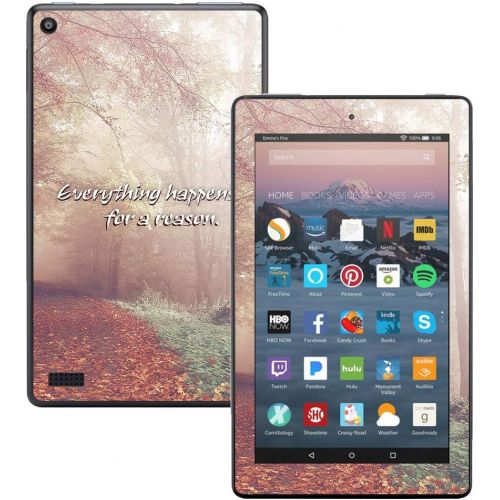  MightySkins Skin Compatible with Amazon Kindle Fire 7 (2017) - Happens for A Reason | Protective, Durable, and Unique Vinyl Decal wrap Cover | Easy to Apply, Remove | Made in The U