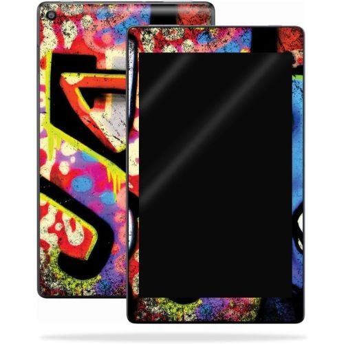  MightySkins Skin Compatible with Amazon Kindle Fire HD 10 (2017) - Loud Graffiti | Protective, Durable, and Unique Vinyl Decal wrap Cover | Easy to Apply, Remove, and Change Styles