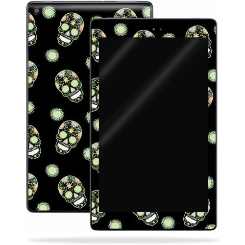  MightySkins Skin Compatible with Amazon Kindle Fire HD 8 (2017) - Nighttime Skulls | Protective, Durable, and Unique Vinyl Decal wrap Cover | Easy to Apply, Remove | Made in The US