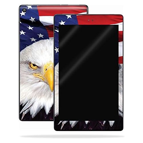  MightySkins Skin Compatible with Amazon Kindle Fire HD 8 (2017) - America Strong | Protective, Durable, and Unique Vinyl Decal wrap Cover | Easy to Apply, Remove, and Change Styles