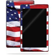MightySkins Skin Compatible with Amazon Kindle Fire HD 8 (2017) - American Flag | Protective, Durable, and Unique Vinyl Decal wrap Cover | Easy to Apply, Remove, and Change Styles