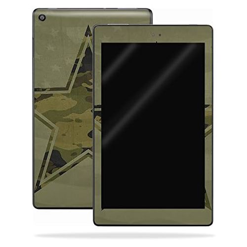  MightySkins Skin Compatible with Amazon Kindle Fire HD 8 (2017) - Army Star | Protective, Durable, and Unique Vinyl Decal wrap Cover | Easy to Apply, Remove, and Change Styles | Ma