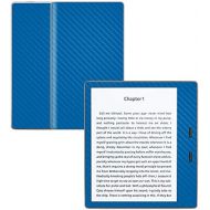 MightySkins Carbon Fiber Skin for Amazon Kindle Oasis 7 (9th Gen) - Blue | Protective, Durable Textured Carbon Fiber Finish | Easy to Apply, Remove, and Change Styles | Made in The