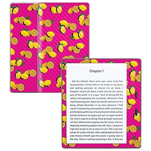  MightySkins Carbon Fiber Skin for Amazon Kindle Oasis 7 (9th Gen) - Make Lemonade | Protective, Durable Textured Carbon Fiber Finish | Easy to Apply, Remove, and Change Styles | Ma