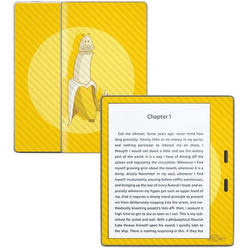  MightySkins Carbon Fiber Skin for Amazon Kindle Oasis 7 (9th Gen) - Banana Inception | Protective, Durable Textured Carbon Fiber Finish | Easy to Apply, Remove, and Change Styles |