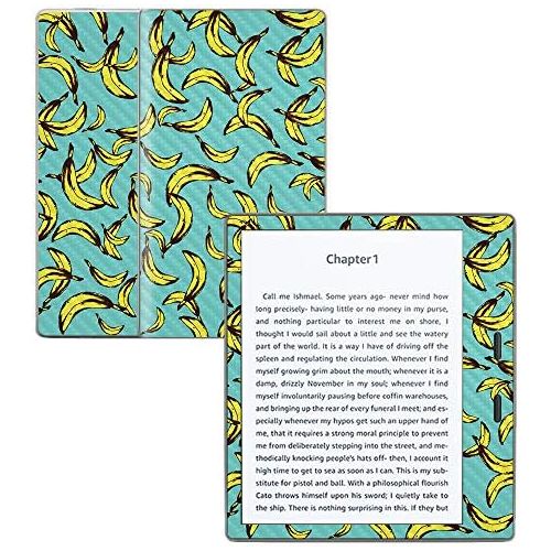  MightySkins Carbon Fiber Skin for Amazon Kindle Oasis 7 (9th Gen) - Bananas | Protective, Durable Textured Carbon Fiber Finish | Easy to Apply, Remove, and Change Styles | Made in