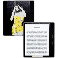 MightySkins Carbon Fiber Skin for Amazon Kindle Oasis 7 (9th Gen) - Body Image | Protective, Durable Textured Carbon Fiber Finish | Easy to Apply, Remove, and Change Styles | Made