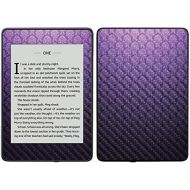 MightySkins Carbon Fiber Skin for Amazon Kindle Paperwhite 2018 (Waterproof Model) - Antique Purple | Protective, Durable Textured Carbon Fiber Finish | Easy to Apply, Remove| Made