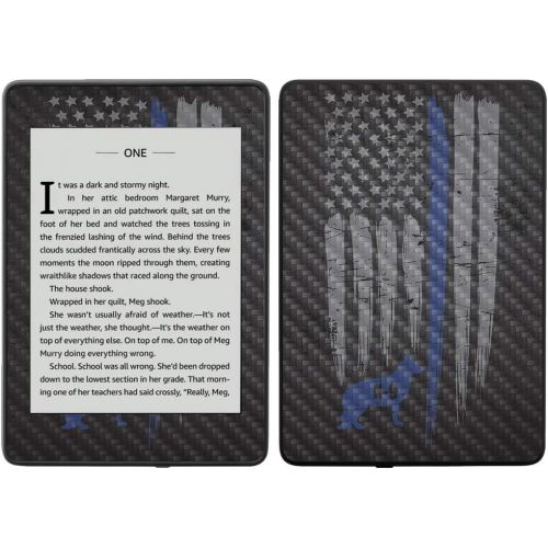  MightySkins Carbon Fiber Skin for Amazon Kindle Paperwhite 2018 (Waterproof Model) - Colors Dont Run | Protective, Durable Textured Carbon Fiber Finish | Easy to Apply, Remove| Mad