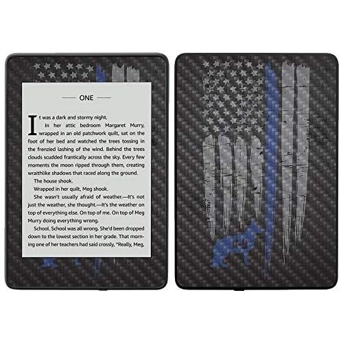  MightySkins Carbon Fiber Skin for Amazon Kindle Paperwhite 2018 (Waterproof Model) - Colors Dont Run | Protective, Durable Textured Carbon Fiber Finish | Easy to Apply, Remove| Mad