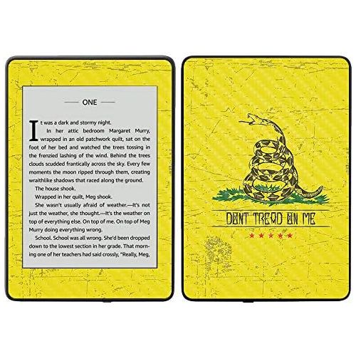  MightySkins Carbon Fiber Skin for Amazon Kindle Paperwhite 2018 (Waterproof Model) - Colors Dont Run | Protective, Durable Textured Carbon Fiber Finish | Easy to Apply, Remove| Mad