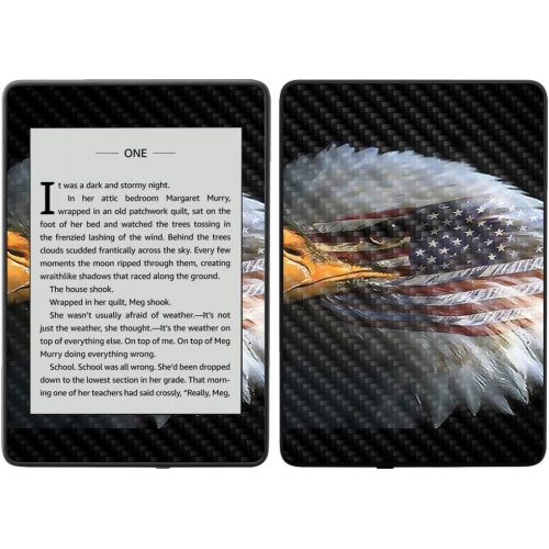  MightySkins Carbon Fiber Skin for Amazon Kindle Paperwhite 2018 (Waterproof Model) - Colors Dont Run | Protective, Durable Textured Carbon Fiber Finish | Easy to Apply, Remove| Mad