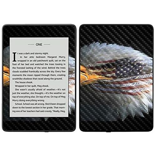  MightySkins Carbon Fiber Skin for Amazon Kindle Paperwhite 2018 (Waterproof Model) - Colors Dont Run | Protective, Durable Textured Carbon Fiber Finish | Easy to Apply, Remove| Mad