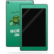MightySkins Skin Compatible with Amazon Kindle Fire HD 8 (2017) - Late Turtle | Protective, Durable, and Unique Vinyl Decal wrap Cover | Easy to Apply, Remove, and Change Styles |