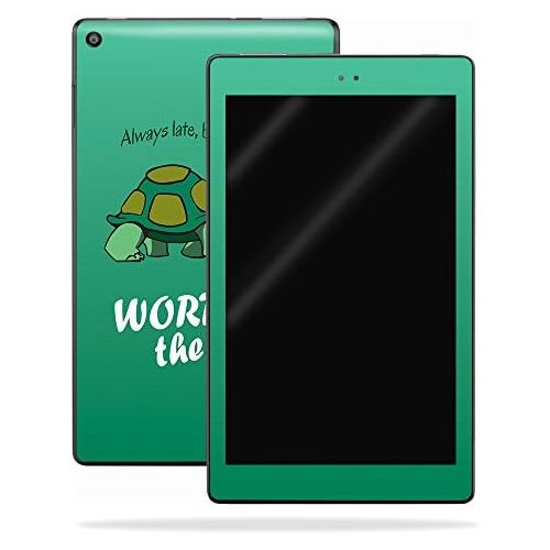  MightySkins Skin Compatible with Amazon Kindle Fire HD 8 (2017) - Late Turtle | Protective, Durable, and Unique Vinyl Decal wrap Cover | Easy to Apply, Remove, and Change Styles |