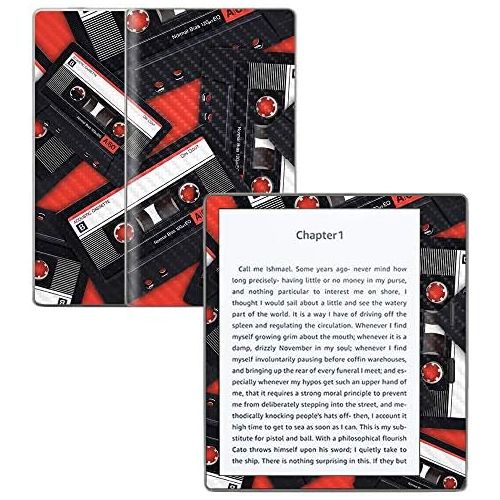  MightySkins Carbon Fiber Skin for Amazon Kindle Oasis 7 (9th Gen) - Mixtape | Protective, Durable Textured Carbon Fiber Finish | Easy to Apply, Remove, and Change Styles | Made in