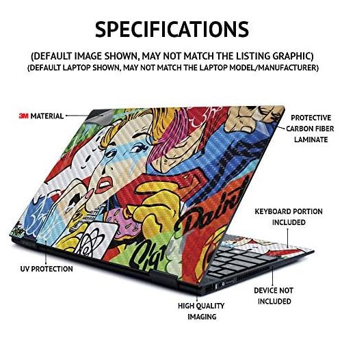  MightySkins Carbon Fiber Skin for Amazon Kindle Oasis 7 (9th Gen) - Psychedelic Vacation | Protective, Durable Textured Carbon Fiber Finish | Easy to Apply | Made in The USA