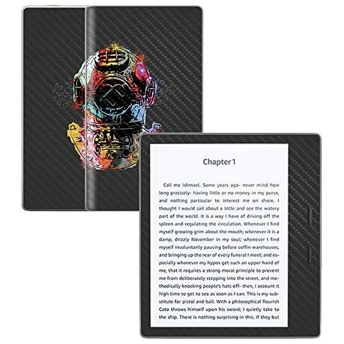  MightySkins Carbon Fiber Skin for Amazon Kindle Oasis 7 (9th Gen) - Dive Deep | Protective, Durable Textured Carbon Fiber Finish | Easy to Apply, Remove, and Change Styles | Made i