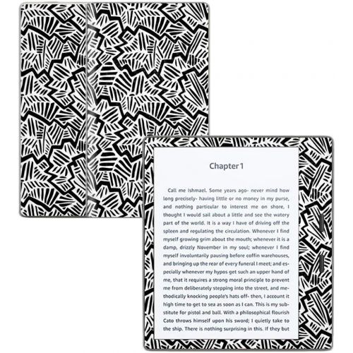  MightySkins Carbon Fiber Skin for Amazon Kindle Oasis 7 (9th Gen) - Abstract Black | Protective, Durable Textured Carbon Fiber Finish | Easy to Apply, Remove, and Change Styles | M