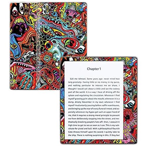  MightySkins Carbon Fiber Skin for Amazon Kindle Oasis 7 (9th Gen) - Acid Trippy | Protective, Durable Textured Carbon Fiber Finish | Easy to Apply, Remove, and Change Styles | Made