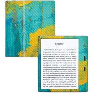 MightySkins Carbon Fiber Skin for Amazon Kindle Oasis 7 (9th Gen) - Acrylic Blue | Protective, Durable Textured Carbon Fiber Finish | Easy to Apply, Remove, and Change Styles | Mad