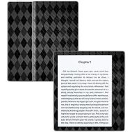 MightySkins Carbon Fiber Skin for Amazon Kindle Oasis 7 (9th Gen) - Black Argyle | Protective, Durable Textured Carbon Fiber Finish | Easy to Apply, Remove, and Change Styles | Mad