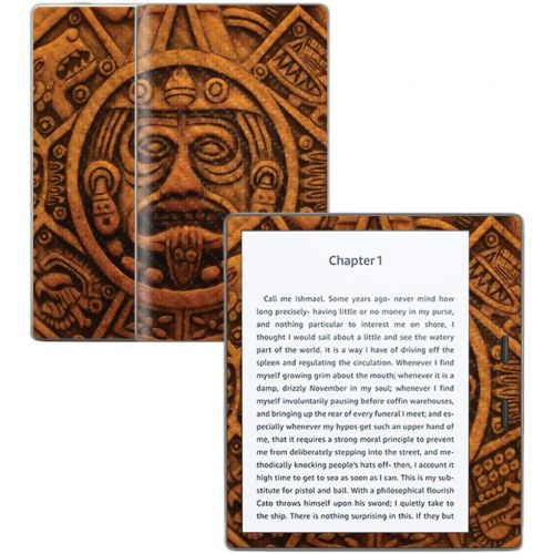  MightySkins Carbon Fiber Skin for Amazon Kindle Oasis 7 (9th Gen) - Carved Aztec | Protective, Durable Textured Carbon Fiber Finish | Easy to Apply, Remove, and Change Styles | Mad