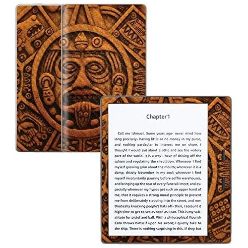  MightySkins Carbon Fiber Skin for Amazon Kindle Oasis 7 (9th Gen) - Carved Aztec | Protective, Durable Textured Carbon Fiber Finish | Easy to Apply, Remove, and Change Styles | Mad