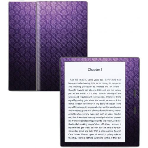  MightySkins Carbon Fiber Skin for Amazon Kindle Oasis 7 (9th Gen) - Antique Purple | Protective, Durable Textured Carbon Fiber Finish | Easy to Apply, Remove, and Change Styles | M