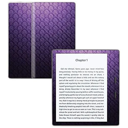  MightySkins Carbon Fiber Skin for Amazon Kindle Oasis 7 (9th Gen) - Antique Purple | Protective, Durable Textured Carbon Fiber Finish | Easy to Apply, Remove, and Change Styles | M