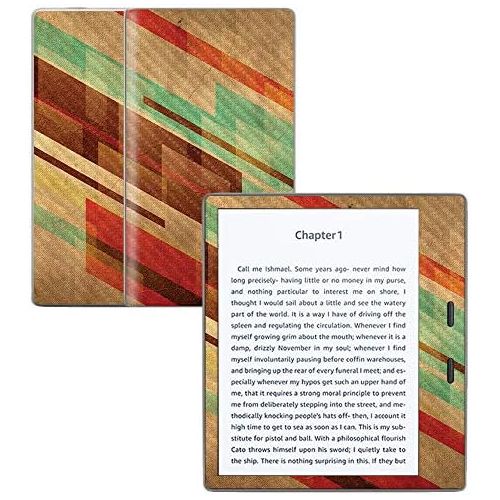  MightySkins Carbon Fiber Skin for Amazon Kindle Oasis 7 (9th Gen) - Abstract Wood | Protective, Durable Textured Carbon Fiber Finish | Easy to Apply, Remove, and Change Styles | Ma