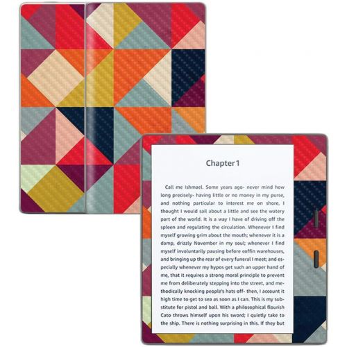  MightySkins Carbon Fiber Skin for Amazon Kindle Oasis 7 (9th Gen) - Bright and Happy | Protective, Durable Textured Carbon Fiber Finish | Easy to Apply, Remove, and Change Styles |