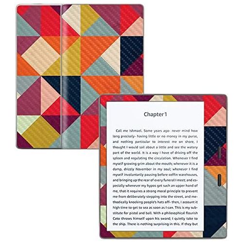  MightySkins Carbon Fiber Skin for Amazon Kindle Oasis 7 (9th Gen) - Bright and Happy | Protective, Durable Textured Carbon Fiber Finish | Easy to Apply, Remove, and Change Styles |