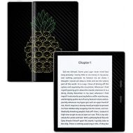 MightySkins Carbon Fiber Skin for Amazon Kindle Oasis 7 (9th Gen) - Cat Pineapple | Protective, Durable Textured Carbon Fiber Finish | Easy to Apply, Remove, and Change Styles | Ma