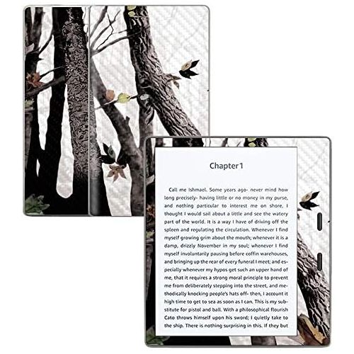  MightySkins Carbon Fiber Skin for Amazon Kindle Oasis 7 (9th Gen) - Artic Camo | Protective, Durable Textured Carbon Fiber Finish | Easy to Apply, Remove, and Change Styles | Made