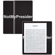 MightySkins Carbon Fiber Skin for Amazon Kindle Oasis 7 (9th Gen) - Not My President | Protective, Durable Textured Carbon Fiber Finish | Easy to Apply, Remove, and Change Styles |