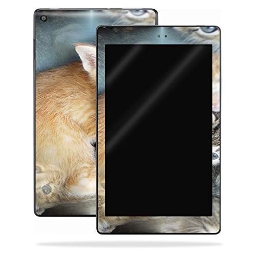  MightySkins Skin Compatible with Amazon Kindle Fire HD 8 (2017) - Kittens | Protective, Durable, and Unique Vinyl Decal wrap Cover | Easy to Apply, Remove, and Change Styles | Made