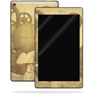 MightySkins Skin Compatible with Amazon Kindle Fire HD 8 (2017) - Steam Punk Paper | Protective, Durable, and Unique Vinyl Decal wrap Cover | Easy to Apply, Remove | Made in The US