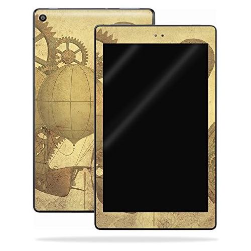  MightySkins Skin Compatible with Amazon Kindle Fire HD 8 (2017) - Steam Punk Paper | Protective, Durable, and Unique Vinyl Decal wrap Cover | Easy to Apply, Remove | Made in The US