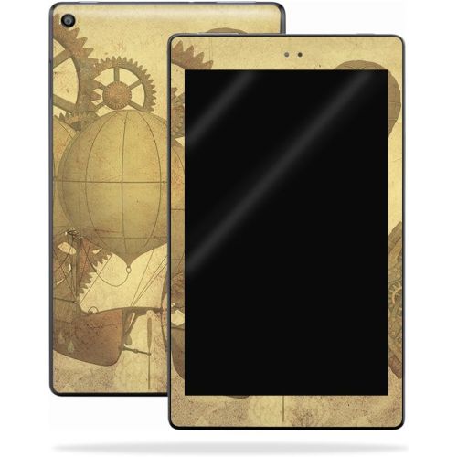  MightySkins Skin Compatible with Amazon Kindle Fire HD 8 (2017) - Steam Punk Paper | Protective, Durable, and Unique Vinyl Decal wrap Cover | Easy to Apply, Remove | Made in The US