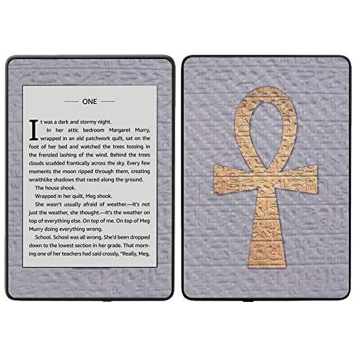 MightySkins Carbon Fiber Skin for Amazon Kindle Paperwhite 2018 (Waterproof Model) - Ankh | Protective, Durable Textured Carbon Fiber Finish | Easy to Apply, Remove| Made in The US