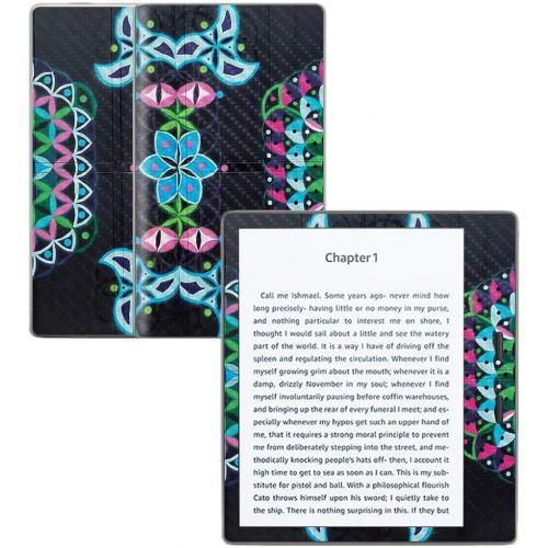  MightySkins Carbon Fiber Skin for Amazon Kindle Oasis 7 (9th Gen) - Double Vision | Protective, Durable Textured Carbon Fiber Finish | Easy to Apply, Remove, and Change Styles | Ma