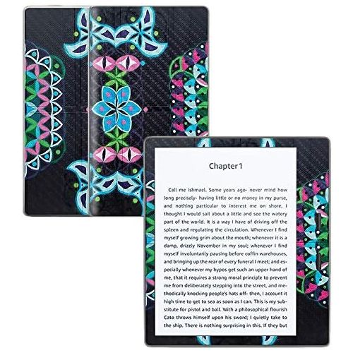  MightySkins Carbon Fiber Skin for Amazon Kindle Oasis 7 (9th Gen) - Double Vision | Protective, Durable Textured Carbon Fiber Finish | Easy to Apply, Remove, and Change Styles | Ma
