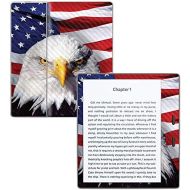 MightySkins Carbon Fiber Skin for Amazon Kindle Oasis 7 (9th Gen) - America Strong | Protective, Durable Textured Carbon Fiber Finish | Easy to Apply, Remove, and Change Styles | M