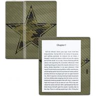 MightySkins Carbon Fiber Skin for Amazon Kindle Oasis 7 (9th Gen) - Army Star | Protective, Durable Textured Carbon Fiber Finish | Easy to Apply, Remove, and Change Styles | Made i