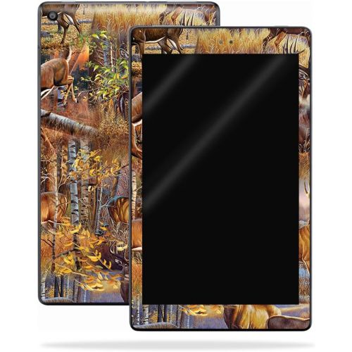  MightySkins Skin Compatible with Amazon Kindle Fire HD 8 (2017) - Deer Pattern | Protective, Durable, and Unique Vinyl Decal wrap Cover | Easy to Apply, Remove, and Change Styles |