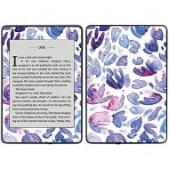 MightySkins Carbon Fiber Skin for Amazon Kindle Paperwhite 2018 (Waterproof Model) - Blue Petals | Protective, Durable Textured Carbon Fiber Finish | Easy to Apply, Remove| Made in