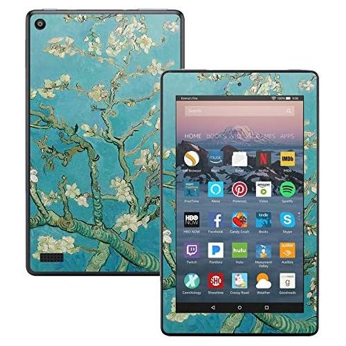  MightySkins Skin Compatible with Amazon Kindle Fire 7 (2017) - Almond Blossom | Protective, Durable, and Unique Vinyl Decal wrap Cover | Easy to Apply, Remove, and Change Styles |